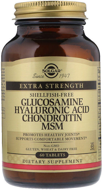 Акція на Solgar Glucosamine Hyaluronic Acid Chondroitin MSM, 60 Tablets (SOL-01316) від Stylus