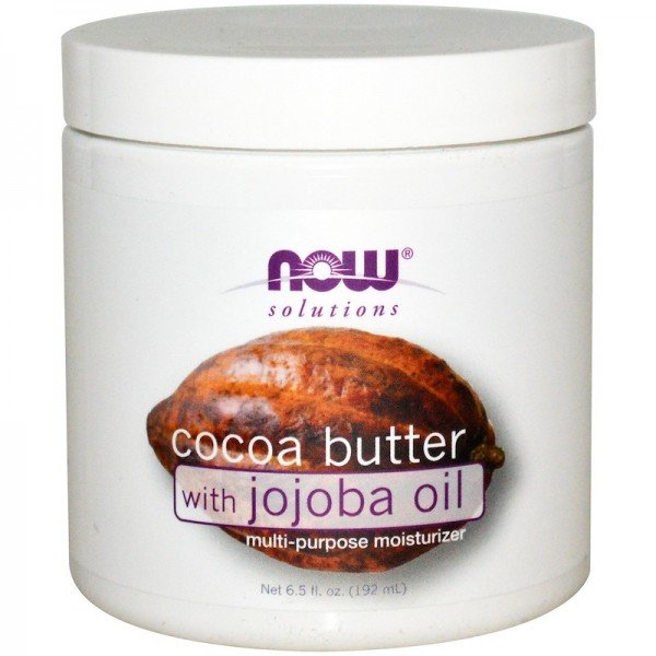 Акція на Now Foods Cocoa butter with Jojoba Oil Масло какао с маслом жожоба 192 мл від Stylus