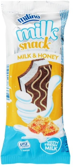 Акція на Бисквитное пирожное Milino Milk Snack Milk Honey 30 г (WT2813) від Stylus