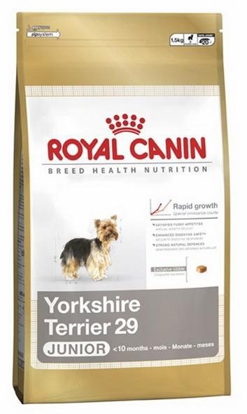 Акція на Сухой корм Royal Canin Yorkshire Terrier Junior для щенков до 10 месяцев 1.5 кг (3182550743471) від Stylus