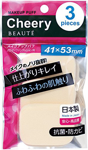 Акція на Ishihara Cosmetic Sponge Professional Puff Cheery Набор спонжей для макияжа 3шт від Stylus