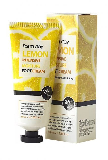 Акція на FarmStay Lemon Intensive Moisture Foot Cream Крем для ног с экстрактом лимона 100 ml від Stylus