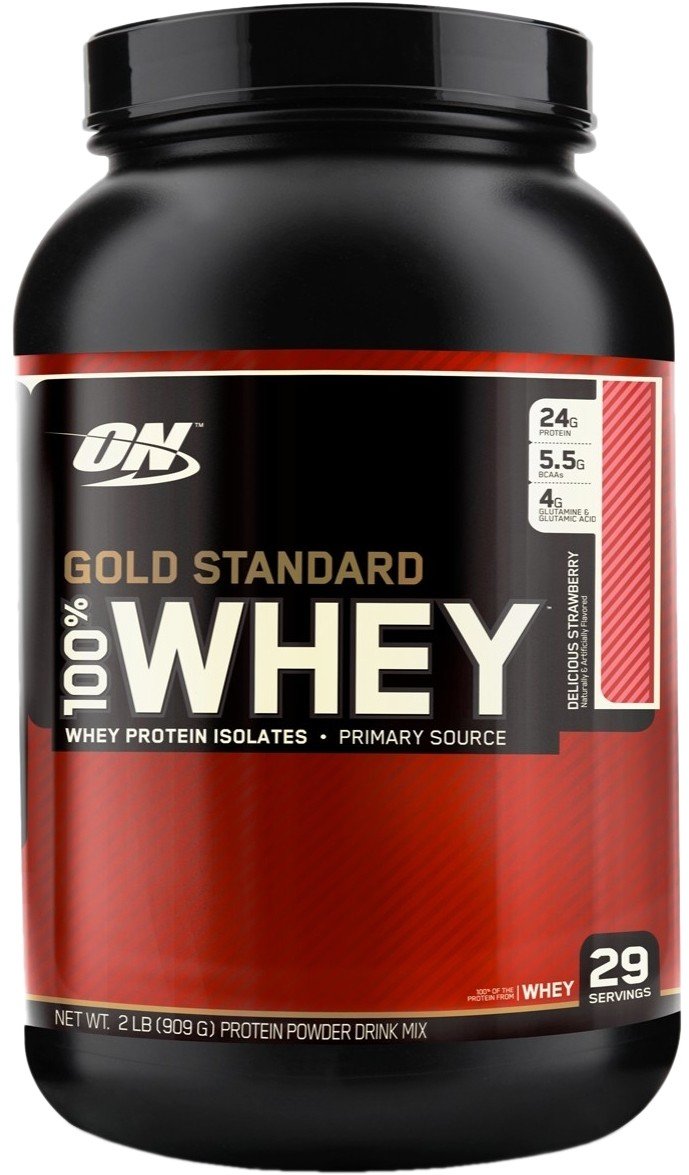 Акція на Optimum Nutrition 100% Whey Gold Standard 909 g /29 servings/ Strawberry Banana від Stylus