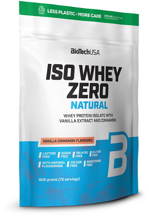biotech BioTech Iso Whey Zero Natural 1800 g /72 servings/ Vanilla Cinnamon CN4972-2