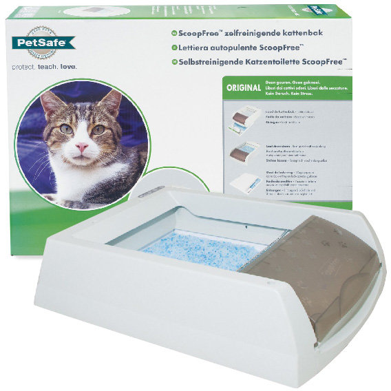 petsafe Туалет PetSafe ScoopFree Original автоматический для котов 48.2х69.5х17.6 см, белый, в комплекте силикагелевый наполнитель (PAL19_14657) 42687