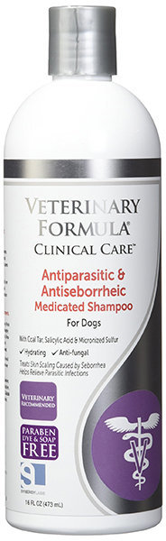 veterinary formula Шампунь Veterinary Formula Antiparasitic & Antiseborrheic Shampoo антипаразитарный и антисеборейный для собак 3.8 л (43913)