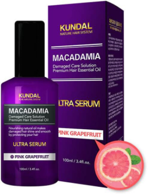 Акція на Kundal Macadamia Ultra Serum Pink Grapefruit Масло-Сыворотка для волос Розовый грейпфрут 100 ml від Stylus