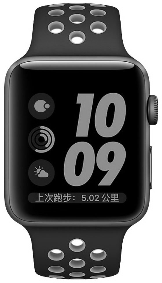 COTEetCI W12 Nike Band Black/Cool Gray (WH5216-BK-GY) for Apple Watch 38/40mm