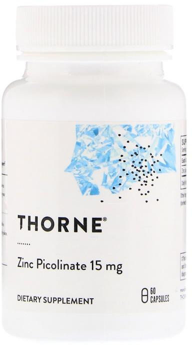 Акція на Thorne Research Zinc Picolinate 15 mg 60 Caps Пиколинат цинка від Stylus