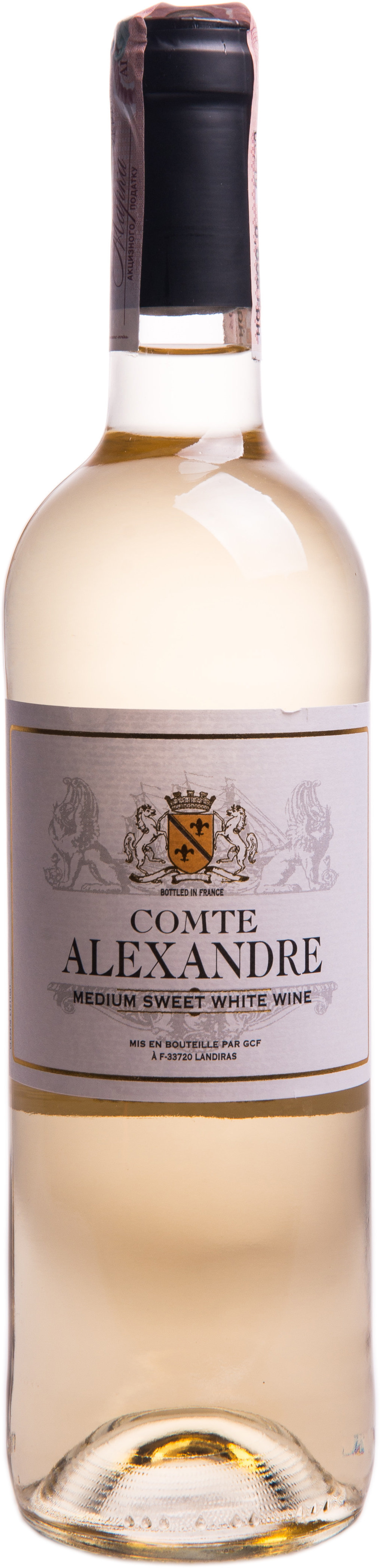 Акция на Вино Comte Alexandre белое полусладкое 0.75л 10.5% (PLK3500610103421) от Stylus