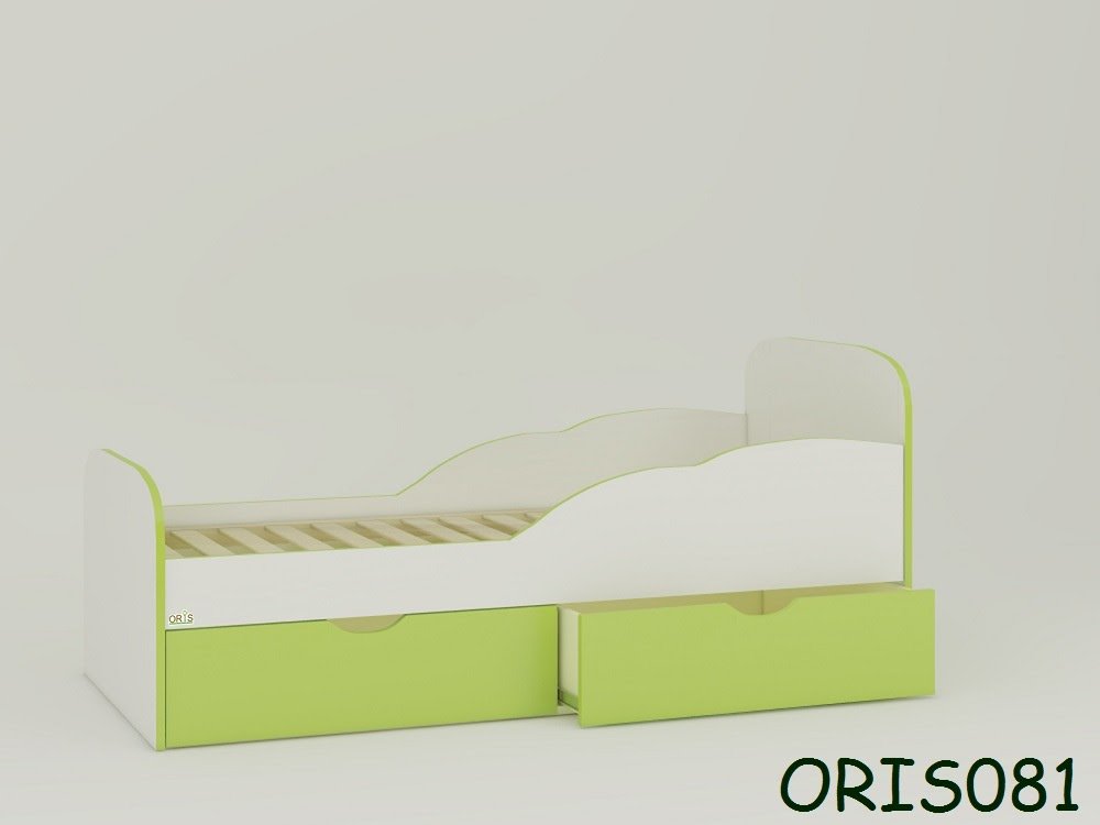 Акція на Кровать Oris Selena от 2-х лет 160x70 Бело-зеленый від Stylus