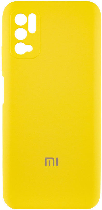 Mobile Case Silicone Cover Shield Camera Yellow for Xiaomi Redmi Note 10 5G / Poco M3 Pro / Poco M3 Pro 5G