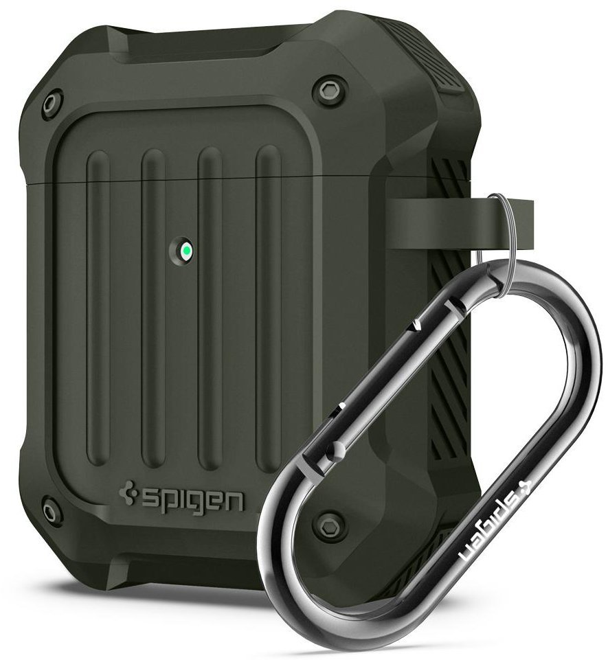 Чехол для наушников Spigen Tough Armor with Belt Military Green (074CS26499) for Apple AirPods 1/2
Чехол для наушников Spigen Tough Armor with Belt Military Green (074CS26499) for Apple AirPods 1/2