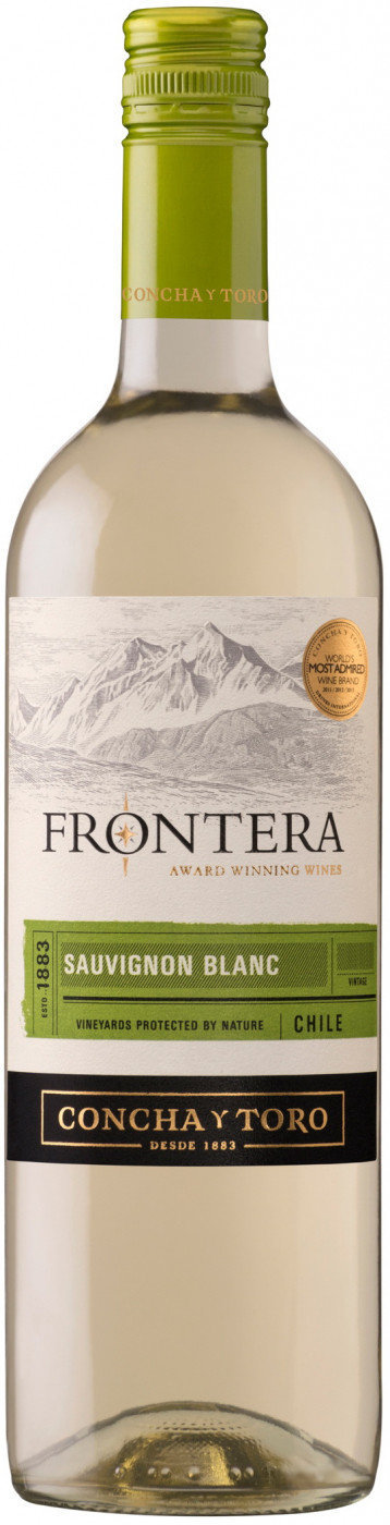 Акція на Вино Frontera "Sauvignon Blanc" (сухое, белое) 0.75л (BDA1VN-VCT075-012) від Stylus