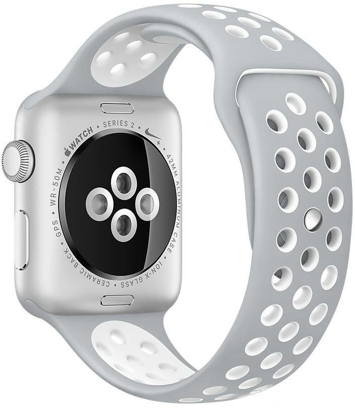 COTEetCI W12 Nike Band Silver/White (WH5217-TS-BH) for Apple Watch 42/44mm