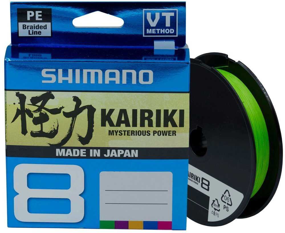 Шнур Shimano Kairiki 8 Pe (Mantis Green) 150m 0.23mm 22.5kg (2266.96.96)
