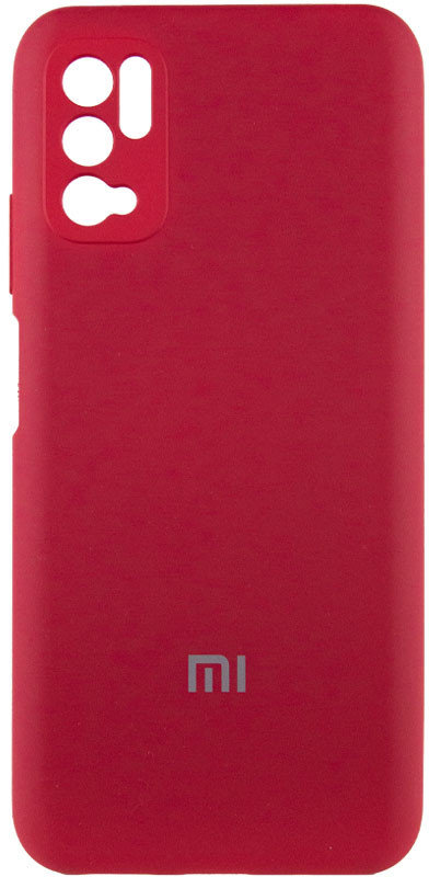 Mobile Case Silicone Cover Shield Camera Rose Red for Xiaomi Redmi Note 10 5G / Poco M3 Pro / Poco M3 Pro 5G