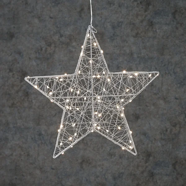 luca lighting Звезда декоративная серебристая, диам 58 см, 120led Luca 8718861660845