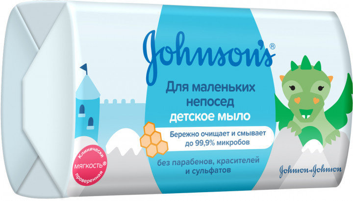 Акція на Johnson’s Baby Pure Protect Антибактериальное детское мыло "Для маленьких непосед" 100 g від Stylus