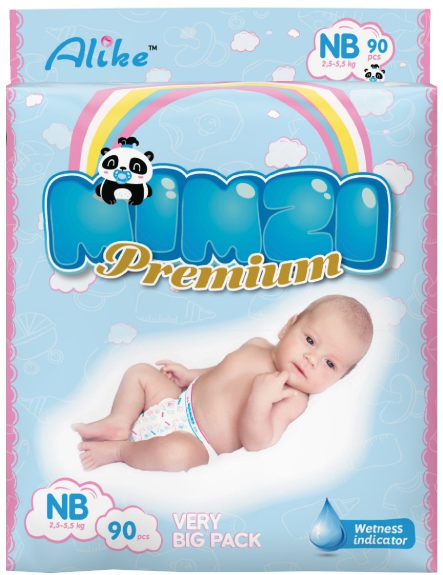 Акція на Подгузники детские Mimzi Nb 2.5-5.5 кг 90 шт (MDNB90) від Stylus