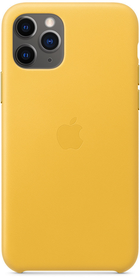 Apple Leather Case Meyer Lemon (MWYA2) for iPhone 11 Pro