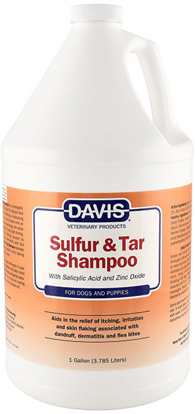davis Шампунь Davis Sulfur & Tar Shampoo с серой и дегтем для собак 3.8 л (52900)