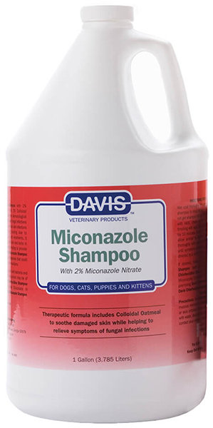 davis veterinary Шампунь с 2% нитратом миконазола Davis Miconazole Shampoo для собак и котов с заболеваниями кожи 3.8 л 52895