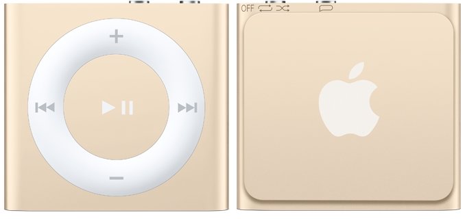 Акція на Apple iPod shuffle 5Gen 2GB Gold (MKM92) від Stylus