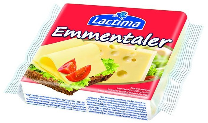 

Сыр тостовый Lactima Emmentaler 130 г (WT1832)