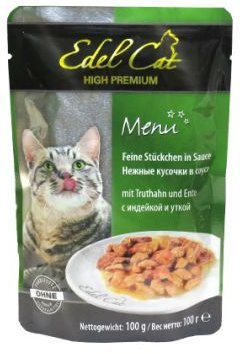 

Влажный корм Edel Cat pouch для кошек с индейкой и уткой в соусе 100 g (4003024179963)