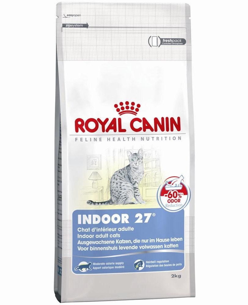 

Корм для домашних кошек Royal Canin Indoor 27 до 7 лет, 2 кг