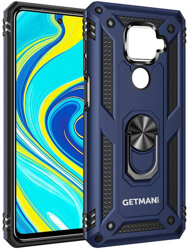 

Mobile Case Shockproof Serge Magnetic Ring Navy Blue for Xiaomi Redmi Note 9 / Redmi 10X