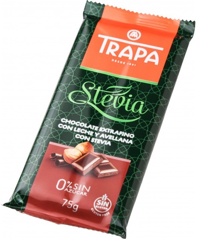 

Шоколад Trapa Stevia молочный с фундуком (75 г) (WT3325)