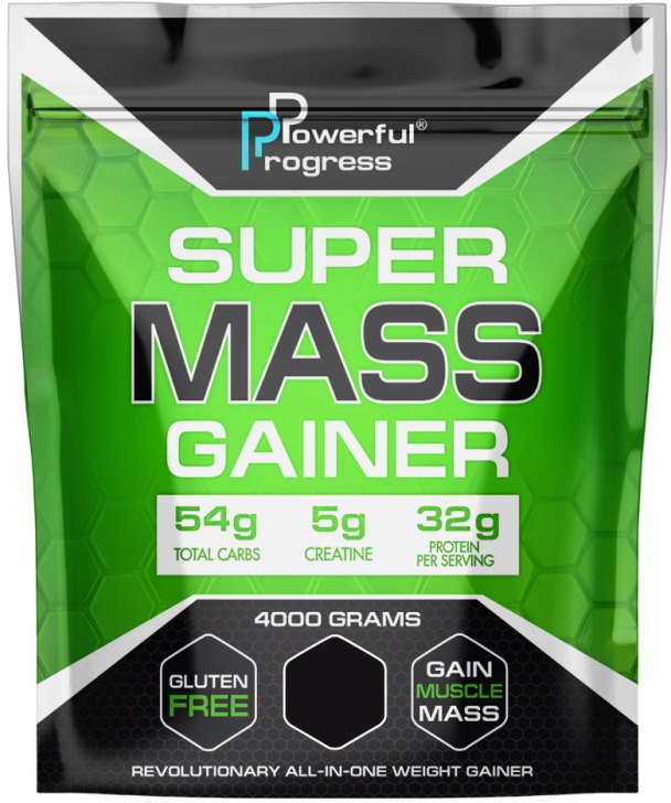 

Powerful Progress Super Mass Gainer 4000 g /40 servings/ Strawberry