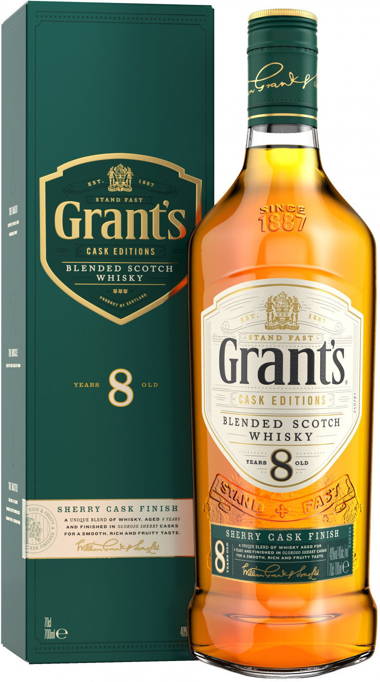 

Виски бленд Grant's Sherry Cask 8 Years Old 0.7л (DDSAT4P130)