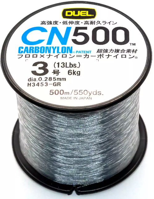 

Леска Duel CN500 Carbonylon 500m 0.285 6kg Gray #3