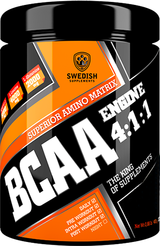 

Swedish Supplements Bcaa Engine 4:1:1 400 g /30 servings/ Sour Cola Candy