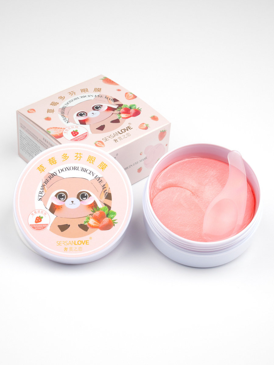 

Sersanlove Strawberry Doxorubicin Eye Mask Гидрогелевые патчи с экстрактом клубники 60 шт.