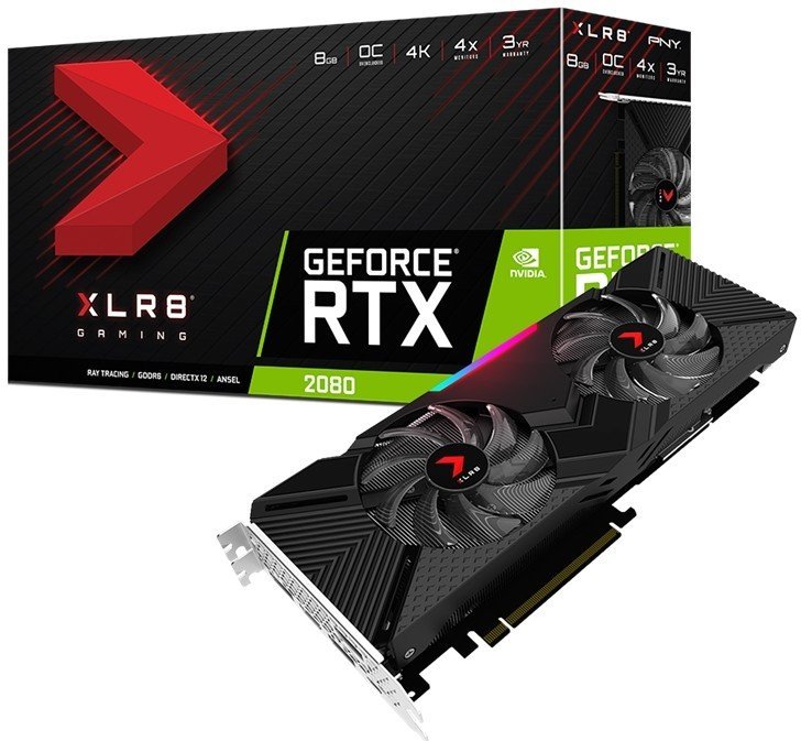 

Pny GeForce Rtx 2080 XLR8 Gaming Oc TwinFan 8GB (VCG20808DFPPB-O)