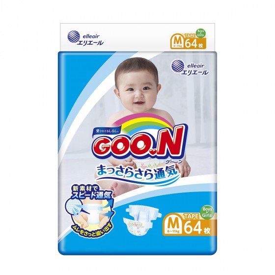

Подгузники Goo.N M 6-11 кг 64 шт (853622)