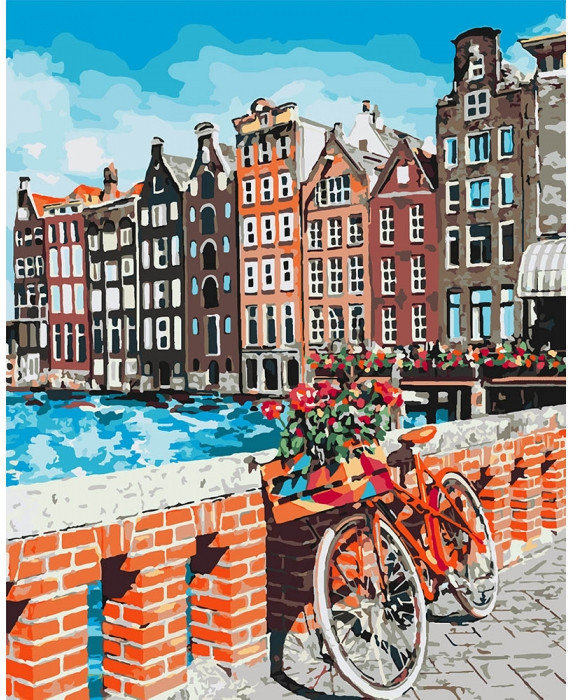 

Картина по номерам Каникулы в Амстердаме 40x50см. KHO3554