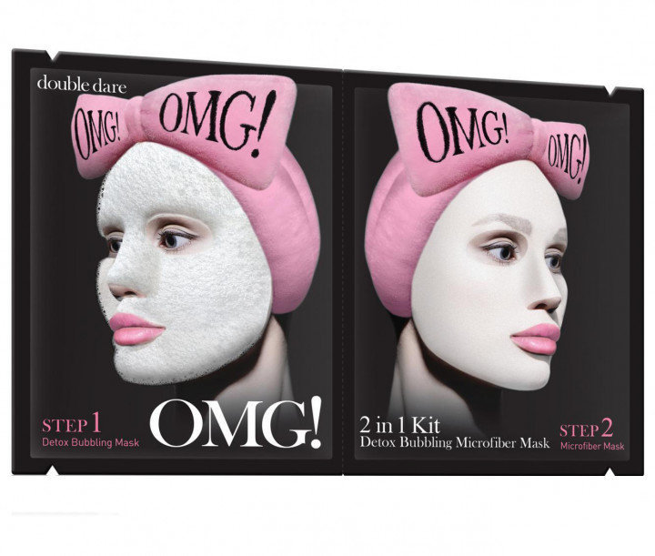 

Double Dare Omg! 2in1 Kit Detox Bubbling Microfiber Mask Детокс-маска двухкомпонентная для глубокого очищения и питания