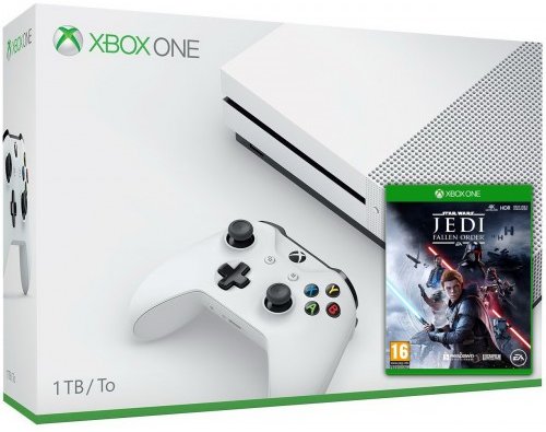 

Microsoft Xbox One S 1TB White + Star Wars Jedi: Fallen Order