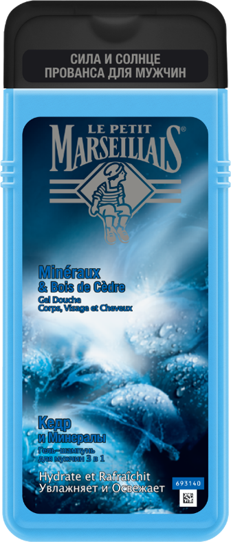 

Le Petit Marseillais Гель для мужчин «Кедр и Минералы» 3 в 1 650 ml