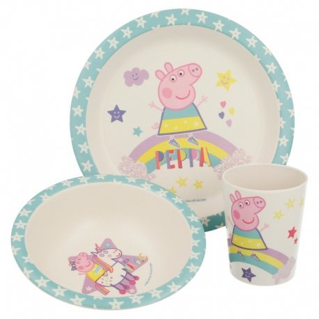 

Набор посуды Stor Bamboo Set with Rim Peppa Pig Magical 3 пр.