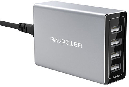 

RavPower Usb Wall Charger Station Porsche Design 4xUSB 40W 8A Silver (RP-PC030)