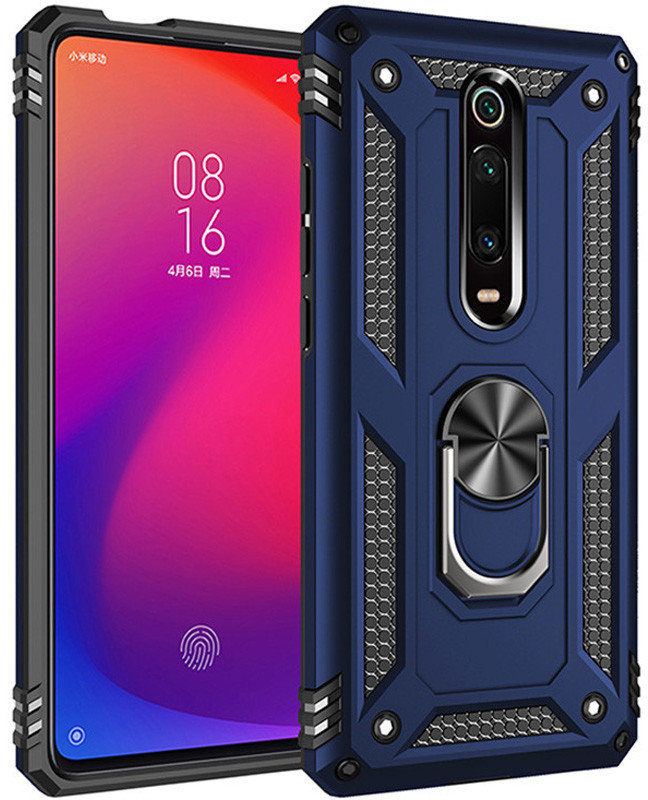 

Mobile Case Shockproof Serge Magnetic Ring Navy Blue for Xiaomi Redmi K20 Pro / Redmi K20 / Mi9T / Mi9T Pro