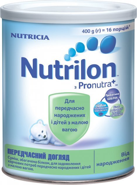 

Nutrilon молочная смесь Преждевременный уход 400 г