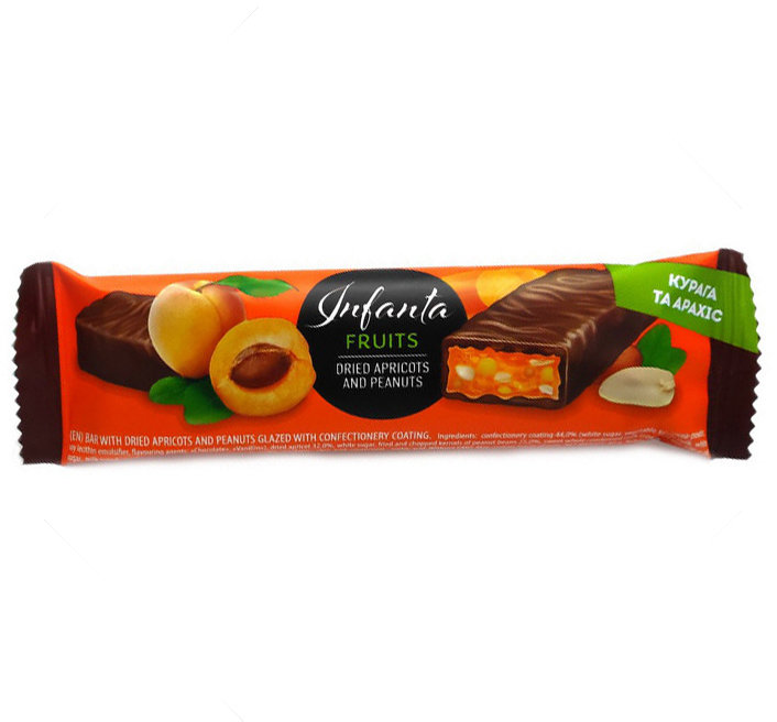 

Monsters Infanta Fruits Bar 40 g Dried Apricots and Peanuts