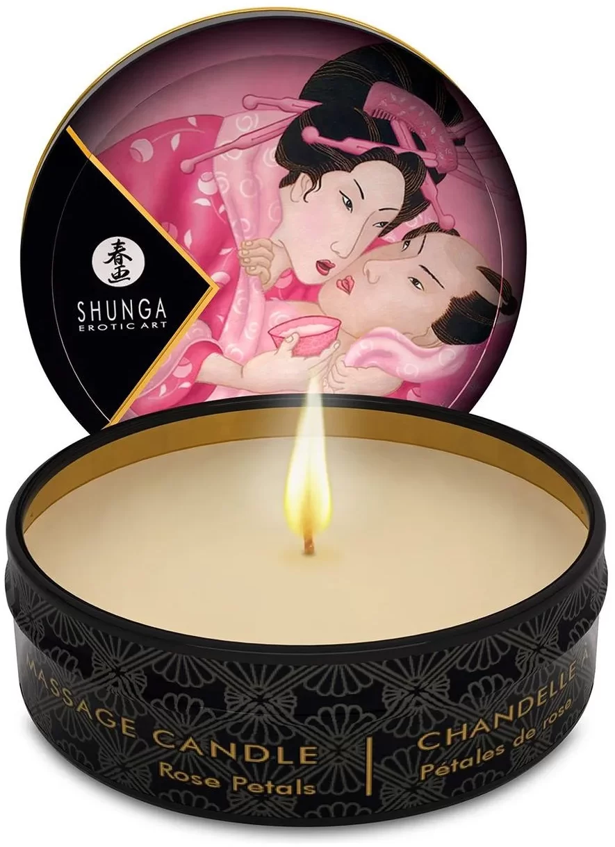 

Массажная свеча Shunga Mini Massage Candle - Rose Petals (30 мл)